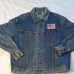 Vintage Lee Blue Denim Jacket Pat. #153438